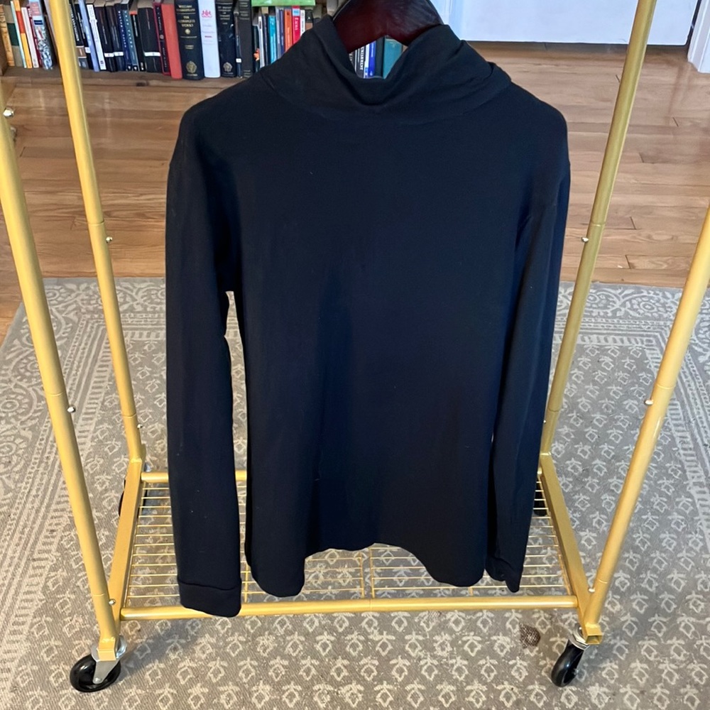 Emerson Fry Little Black Turtleneck, black size large